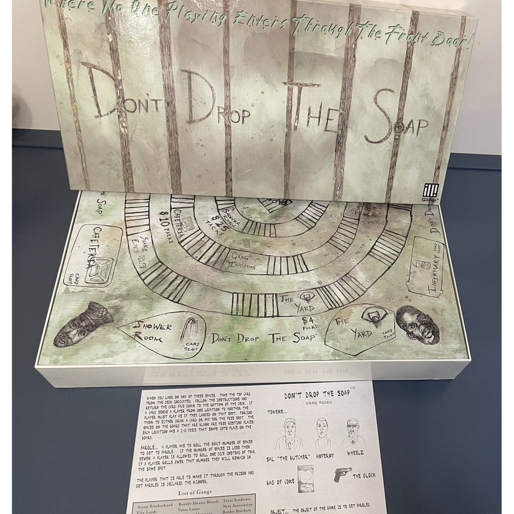 Don't Drop the Soap Board‎ Game Indie Gillius Limited Edition 2006 New Complete